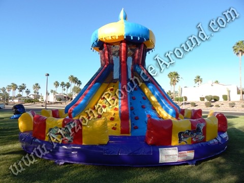 Carnival themed inflatable slide rental Phoenix Arizona